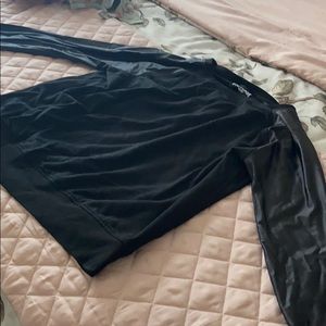 Multi material sweatshirt